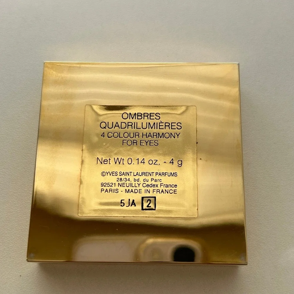 YSL 4 Color HARMONY Eye Shadow Palette navy Lavender‎ Orange